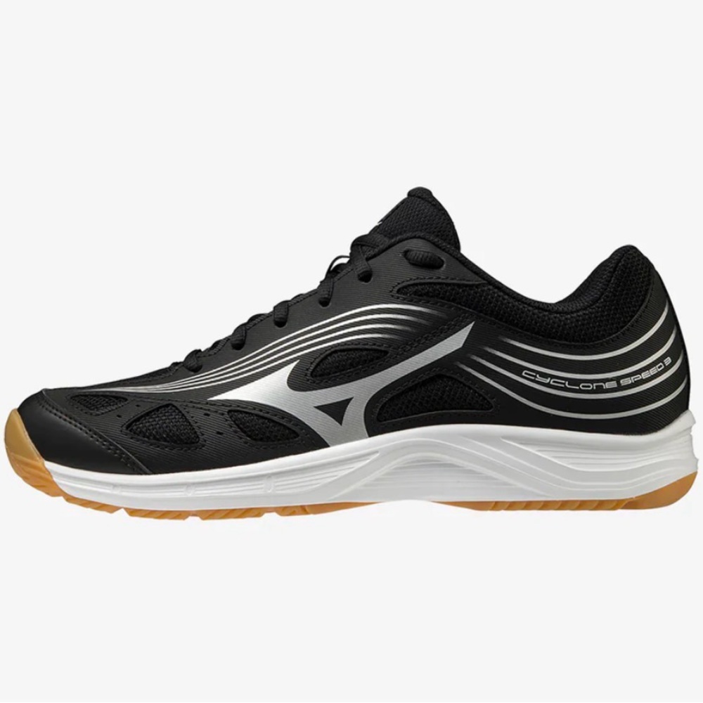 Mizuno cyclone speed 3 Indoor Court Shoes Black US 6.5 Preowned